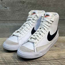 Nike Blazer Mid '77 GS White Leather Hi-Top Sneakers Youth Size 7Y DA4086-100