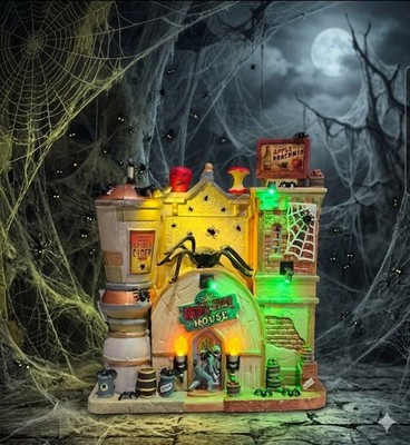 Lemax Spooky Town SPIDER CIDER HOUSE #05606