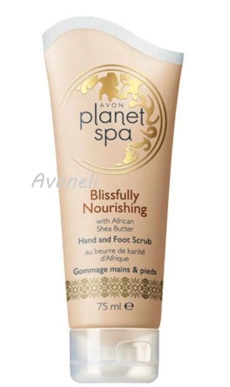 AVON Planet Spa Blissfully Nourishing Handpeeling & Fußpeeling mit Shea Butter