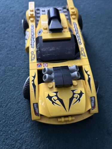1x Lego Set Car Racers Turbo Racing Wagon 8183 Yellow With Motor Incomplete - Picture 2 of 5