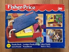 1994 FISHER PRICE Vintage Jouet Ancien Complet PUZZLE BOOK avec Boîte d’origine