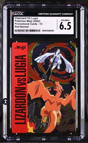 CGC 6.5 Charizard vs Lugia JAPANESE Meiji Pokemon Card #15 Red Version Low Pop