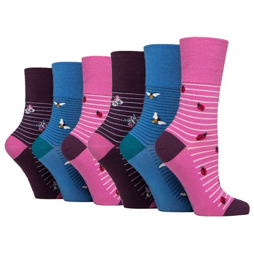 Ladies Gentle Grip Cotton Rich No Non Elastic HoneyComb Top Socks (lot) UK 4-8 - Picture 39 of 54