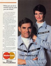 Jeana Yeager & Dick Rutan Endorsed MasterCard Vintage Magazine Advertisement