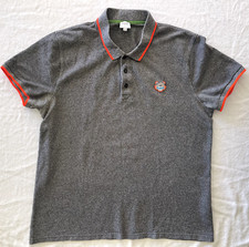 Camisa Polo Kenzo Paris K Fit Logo Tigre GRIS Para Hombre Talla XL