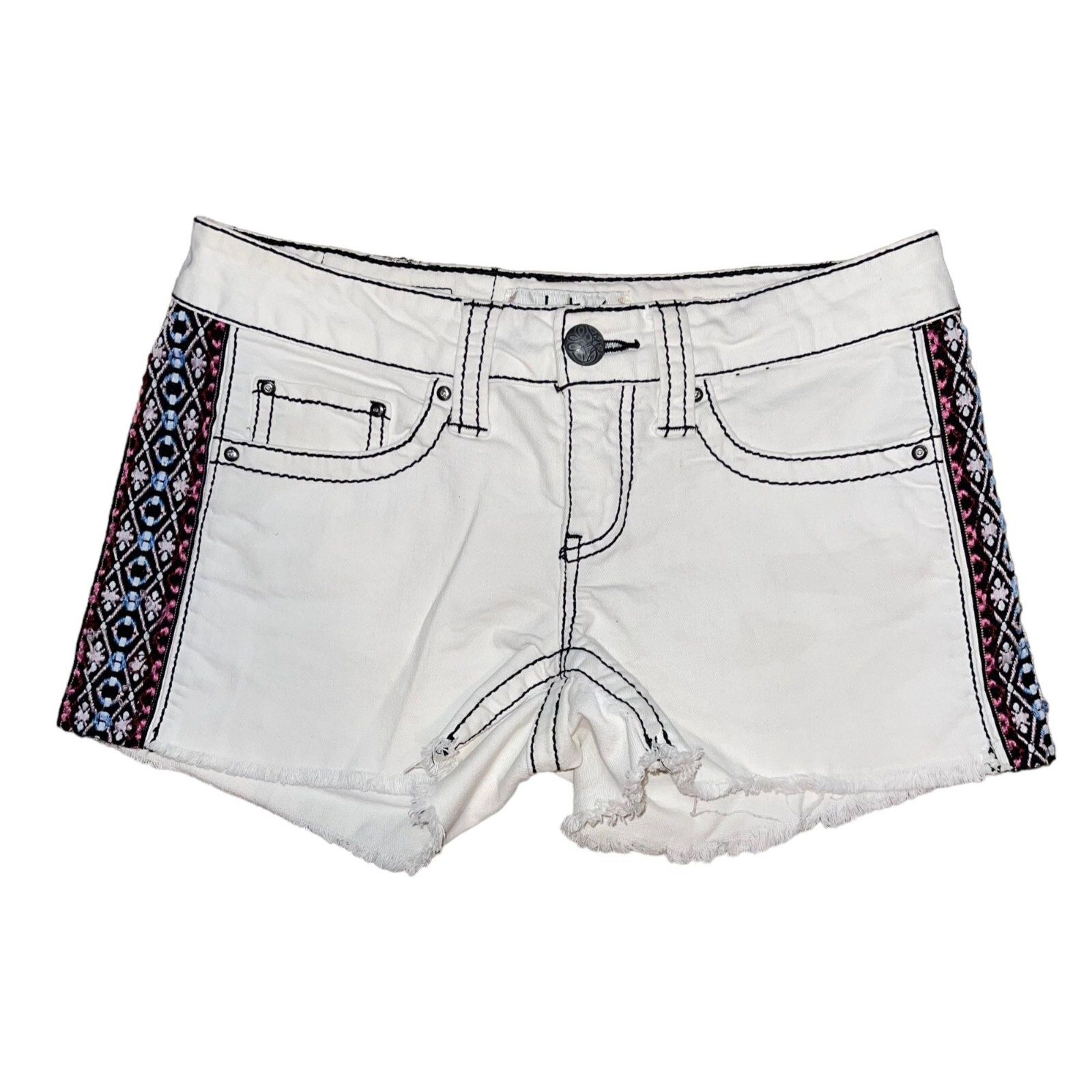 DayTrip Capricorn Distressed Shorts Womens 27 Whi… - image 1