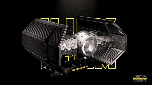 Tie Advanced X1 Starfighter Star Wars Legion 3d printed DIY model kit 1:46 Scale - Picture 2 of 5