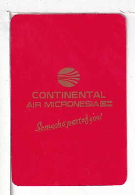 Single Airline Playing Card ''Air Micronesia, CMI 100A'' Chan/Mertens Num, Stand