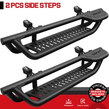 Running Boards FIT 18-25 Jeep Wrangler 2 Door JL Side Steps BLK BXQ Nerf Bars