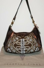 ISABELLA FIORE ART DECO ANNA EMBELLISHED EMBROIDERED SHOULDER HANDBAG 695