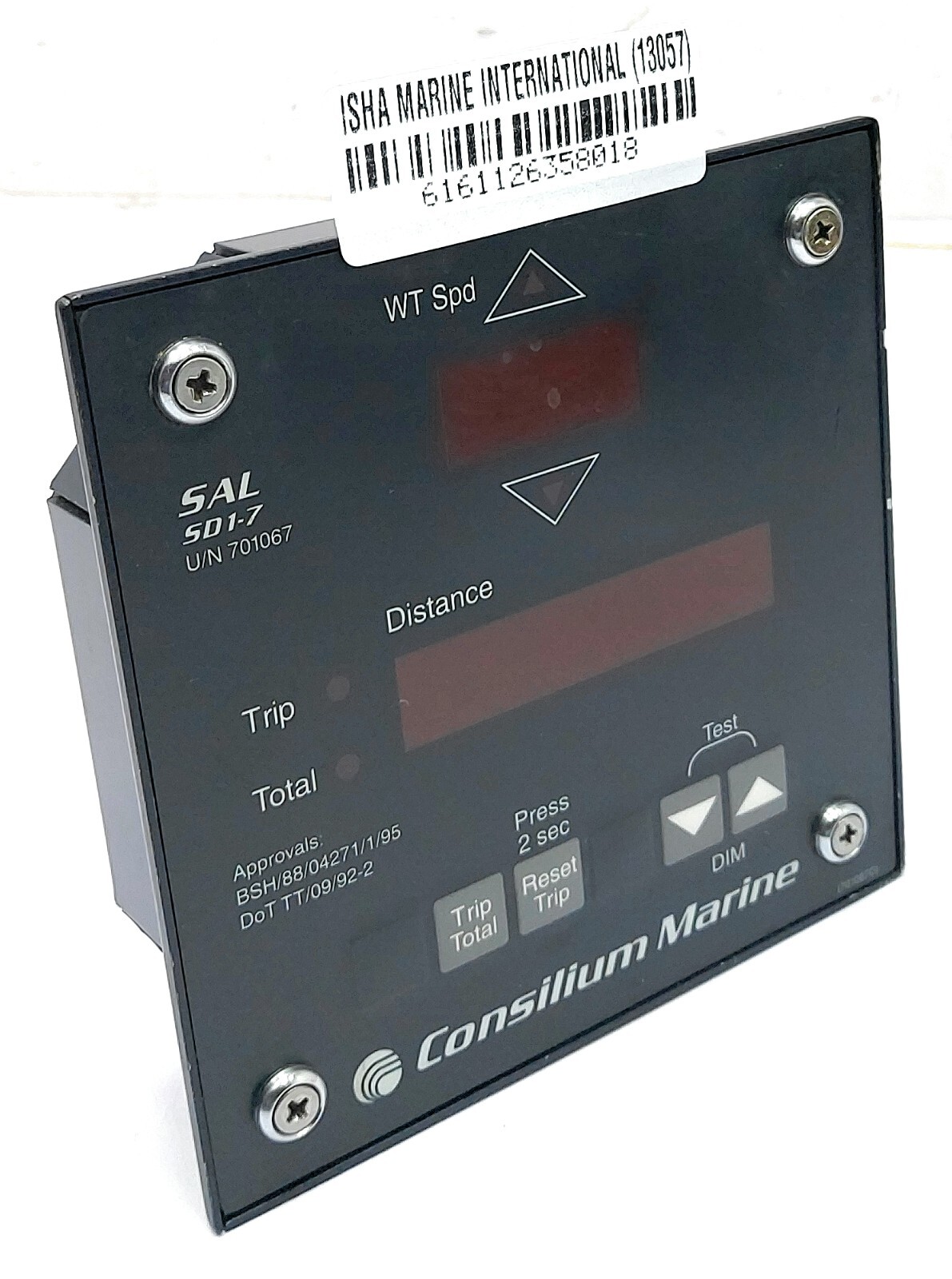 Consilium Marine SAL SD1-7 701067D Speed and Distance Display
