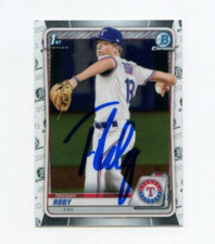 TEKOAH ROBY SIGNED 2020 BOWMAN CHROME DRAFT CARD AUTO