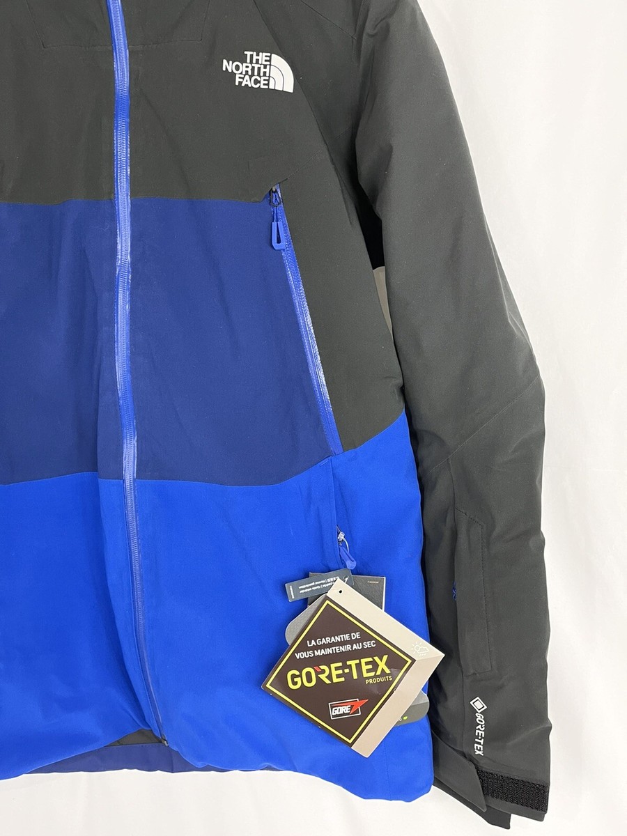 The North Face Apex Flex GTX Snow Jacket Gore-Tex Blue Black