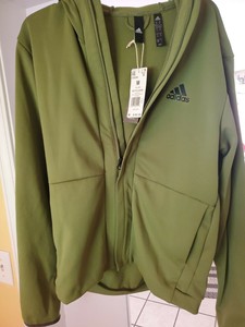 olive green adidas hoodie
