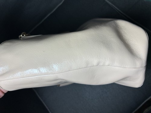 Tory Burch Charlie Patent Leather Tote- Light Oak - Picture 11 of 12