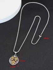 Collane con teschio in acciaio inossidabile Punk Hip-hop Vintage per donna uomo Rock Cool collana con ciondolo scheletro prepotente gioielli Boho  36