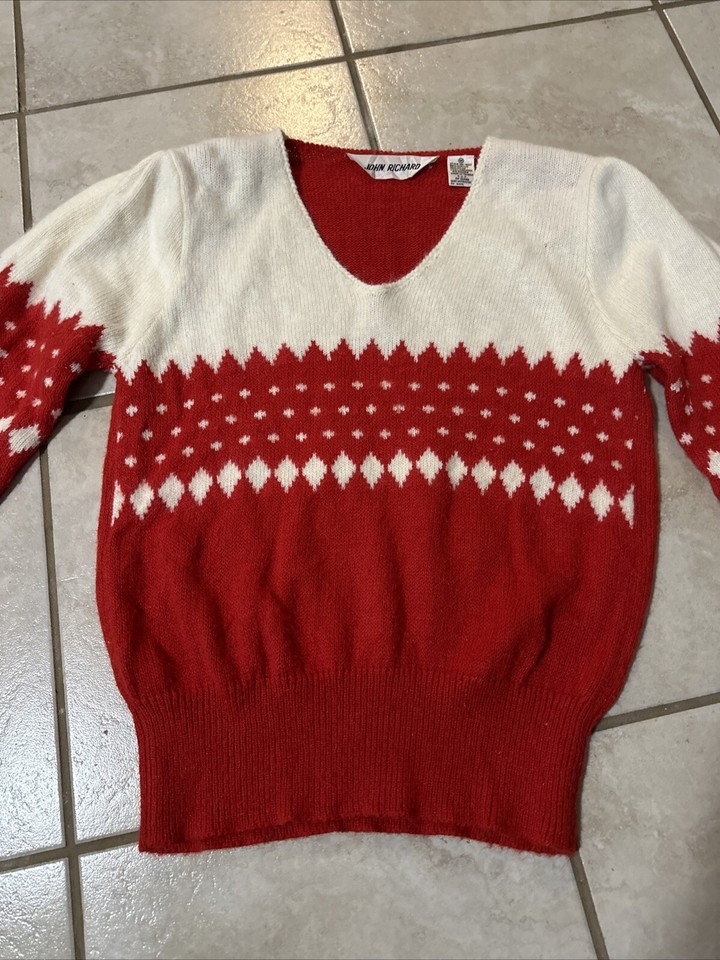 Vintage John Richard’s Women’s Sweater W/ Shoulder Pads Medium eBay