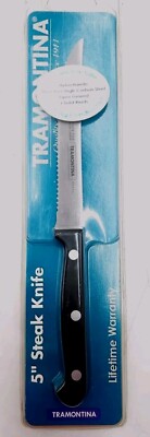 Tramontina 5'' Steak Knife Dishwasher Safe/Nylon Handle/Stain Free/Carbon Steel