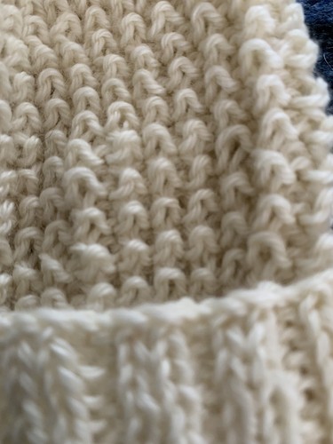 Lavorato a mano 100% pura lana Polwarth 100% lana - Cappello Bobble non tinto - Foto 2 di 2