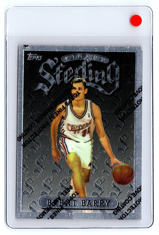 1996-97 Topps Finest Uncommon Silver #111 Brent Barry Los Angeles Clippers