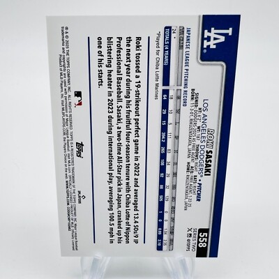 2025 Topps Series 2 - Roki Sasaki RC #558 Silver Holo Foil - Los