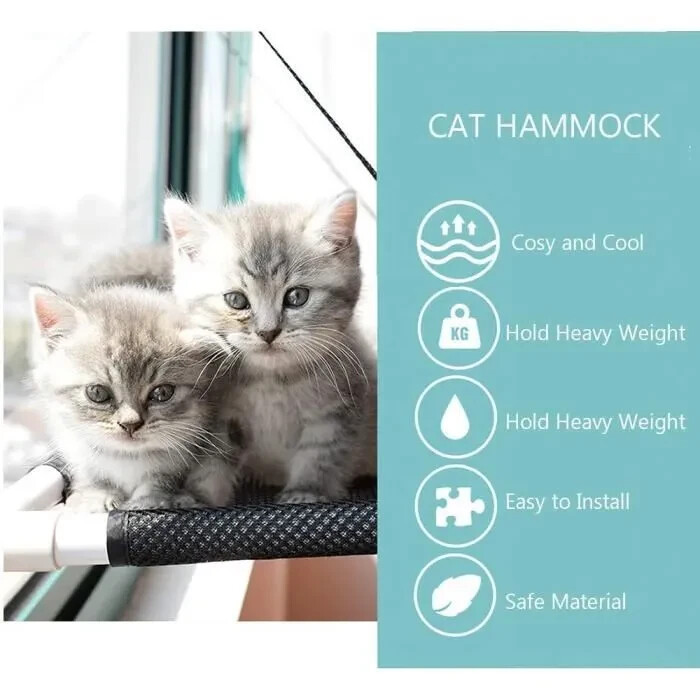 Dodo de fenêtre pour chat bleu, le hamac parfait pour observer les oiseaux - 2