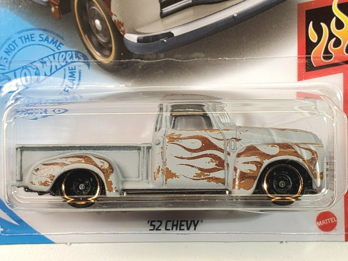 2021 Hot Wheels Gray Rusty 52 Chevy Pickup Truck Classic