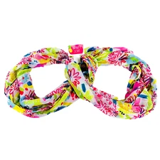IQ Accessories Infinity Scarf - Women's Pink Lightweight Floral Neck Wrap Cover