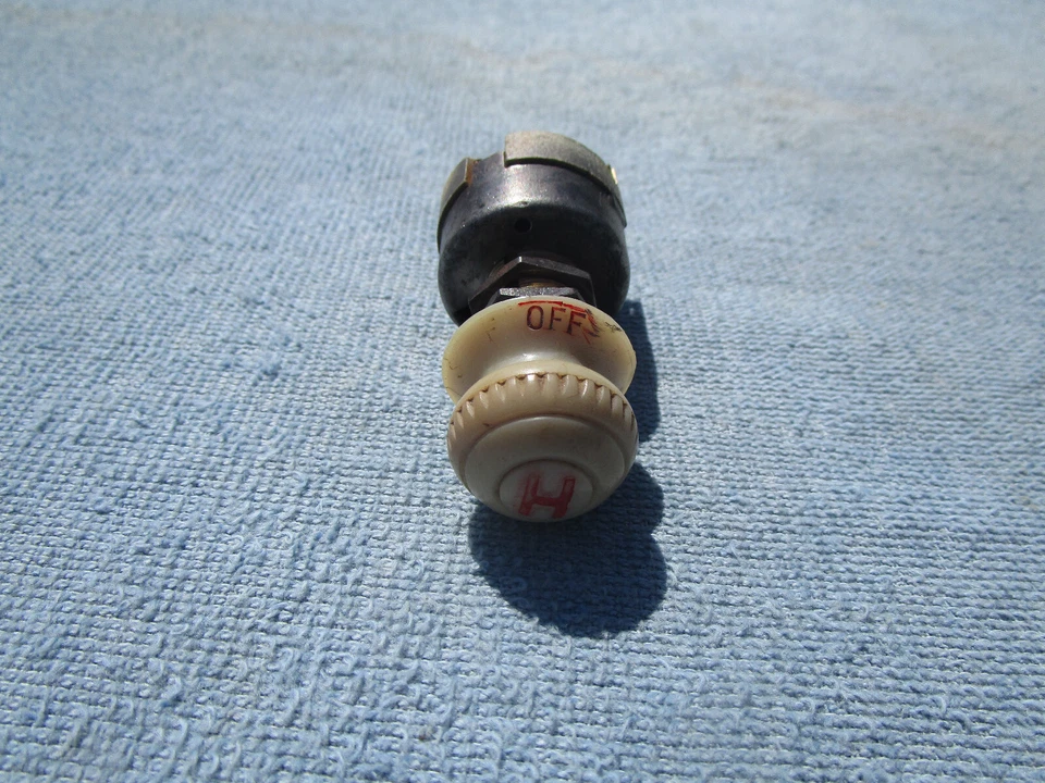 1946 47 48 FORD DELUXE DASH AIR HEATER CONTROL ORIGINAL - Image 2 of 3