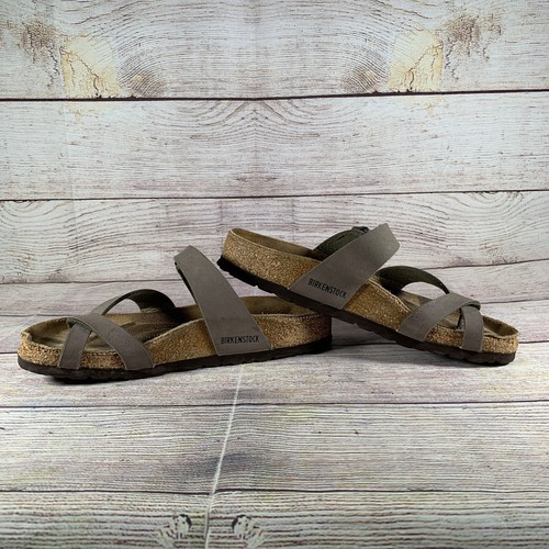 Sandali Birkenstock Mayari donna 5 36 marroni con passanti invecchiati - Foto 8 di 11