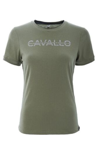 Cavallo Ladies Denise T Shirt - Green Leaf - UK16 - Picture 1 of 2
