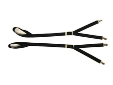 World's Best Stirrup Style Shirt Stays with Gator Clip BLACK Made in USA