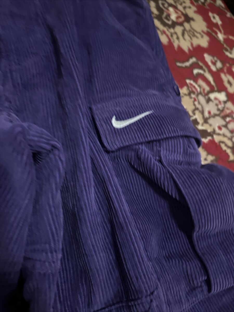 Supreme x Nike Arc Corduroy Cargo Pants Purple Size Small Supreme x Nike Arc Corduroy Cargo Pants Purple Size Small