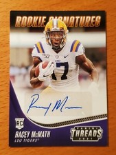 2021 Chronicles Draft Threads Rookie Auto Orange #40 Racey McMath LSU