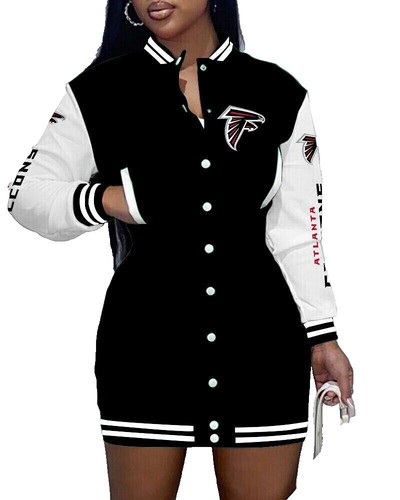 Atlanta Falcons Womens M Touch Screened Long Sleeve Sheer Falcons Dress  AFAL 195 | eBay