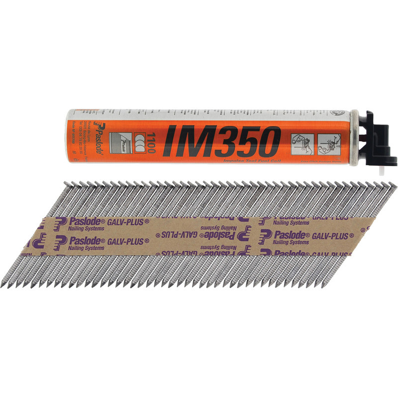 Paslode IM350+ Nail Fuel Pack Ring GalvPlus 2.8 x 51mm Galv Ring