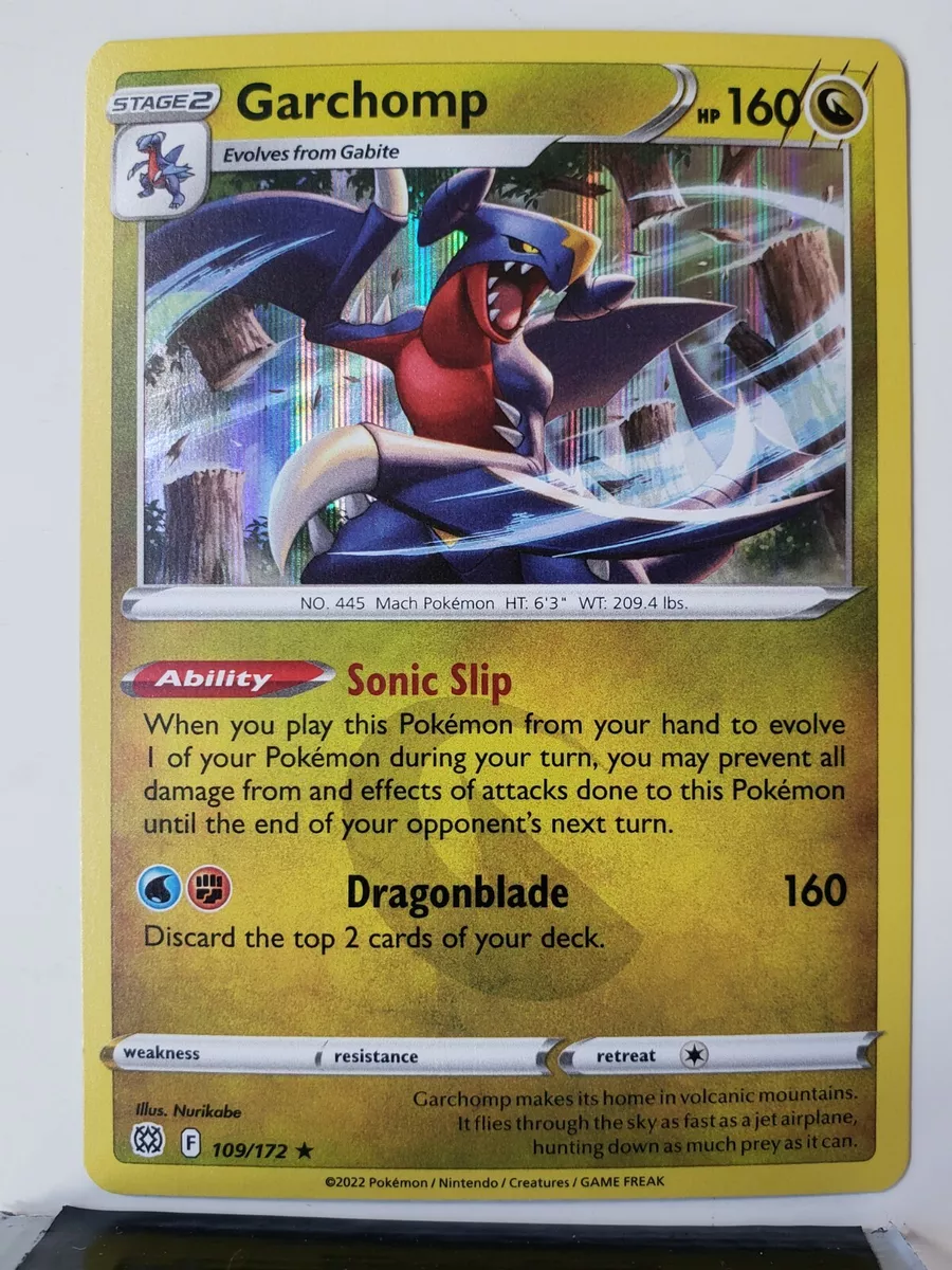 Pokemon TCG Brilliant Stars Holo Garchomp 109/172 Rare NM/M