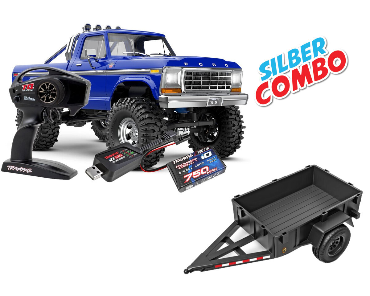 Traxxas TRX-4M Ford F150 High Trail blau Silber Combo TRX97044-1