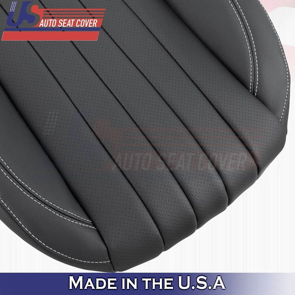 Cubierta inferior de cuero sintético negra para Mercedes Benz E300 2017 a 2020 Foto 4 de 4