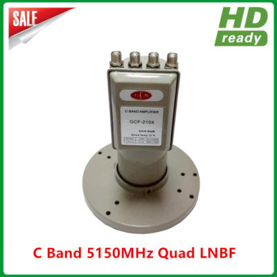 Digital Ready LNB C band 4 output Quad LNBF with L.O Frequency 5150MHZ