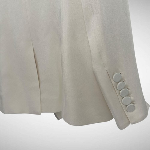 Veronica Beard Jagger Strass Abend Dickey Jacke Blazer Größe 8 weiß - Bild 10 von 14