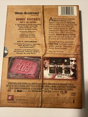 Fight Club DVD Two-Disc Collectors Edition Brad Pitt Edward Norton