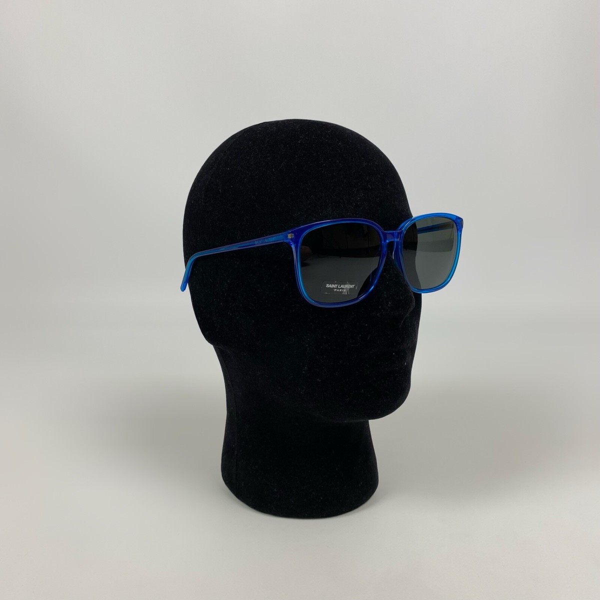 Saint Laurent Paris SL37 Surf Blue Square Frame Sunglasses | eBay