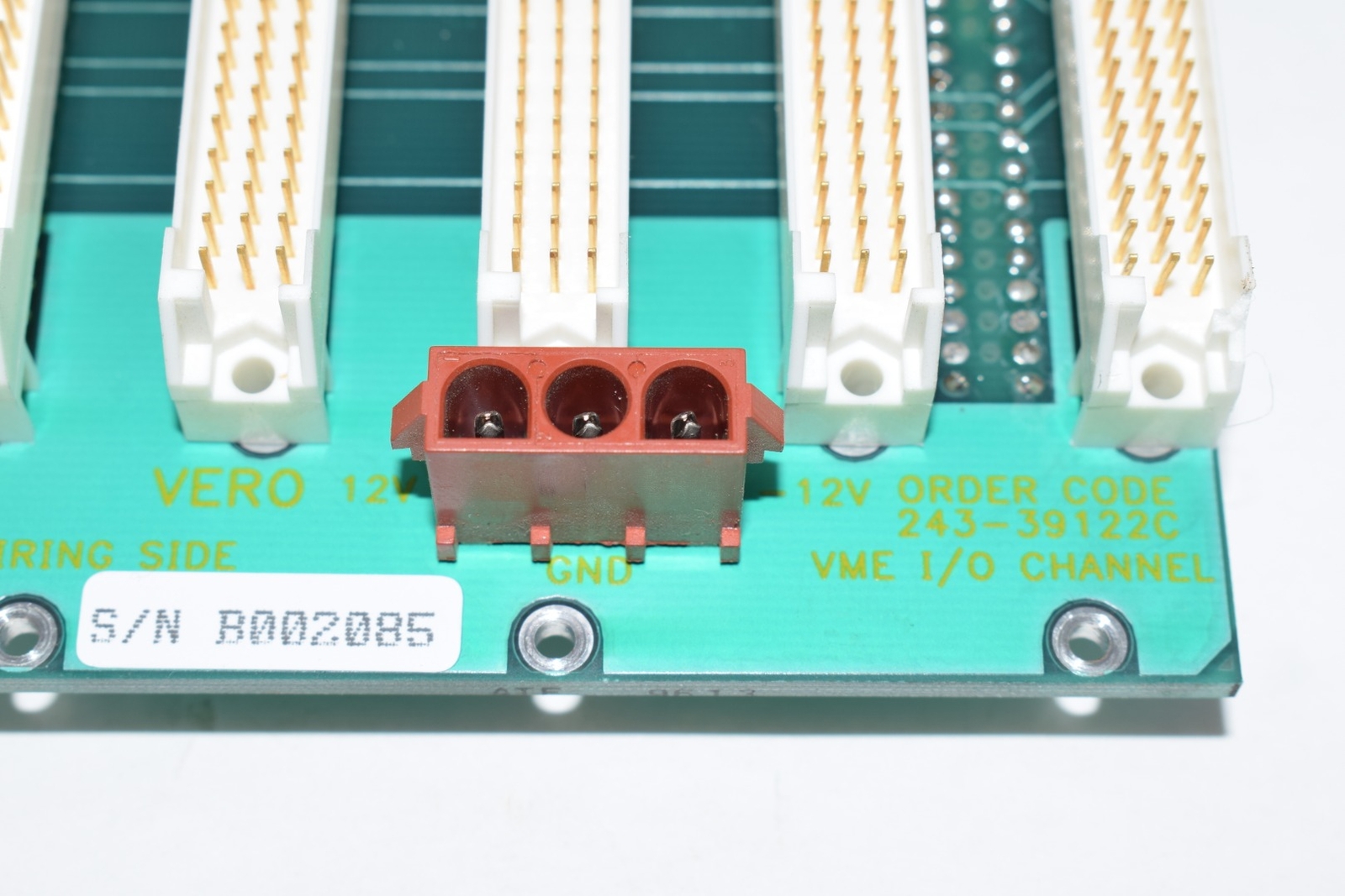 BICC VERO 243-39122C VME I/O Channel Backplane Board PCB Ultratech ...