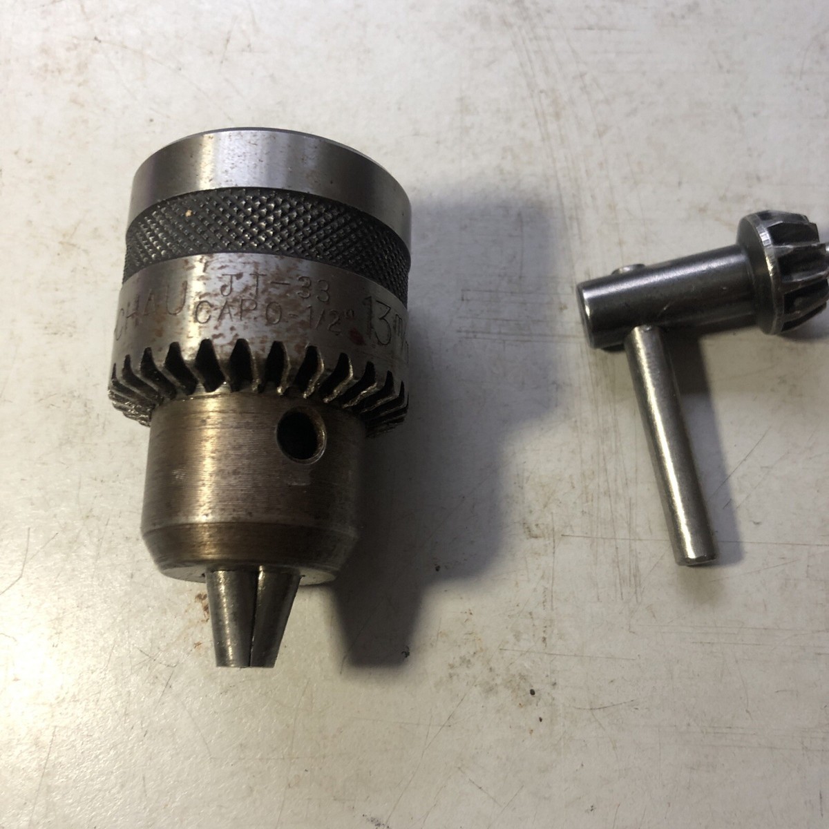 H-Chau 0-1/2” Drill Chuck JT-33 Taper With Chuck Key | eBay