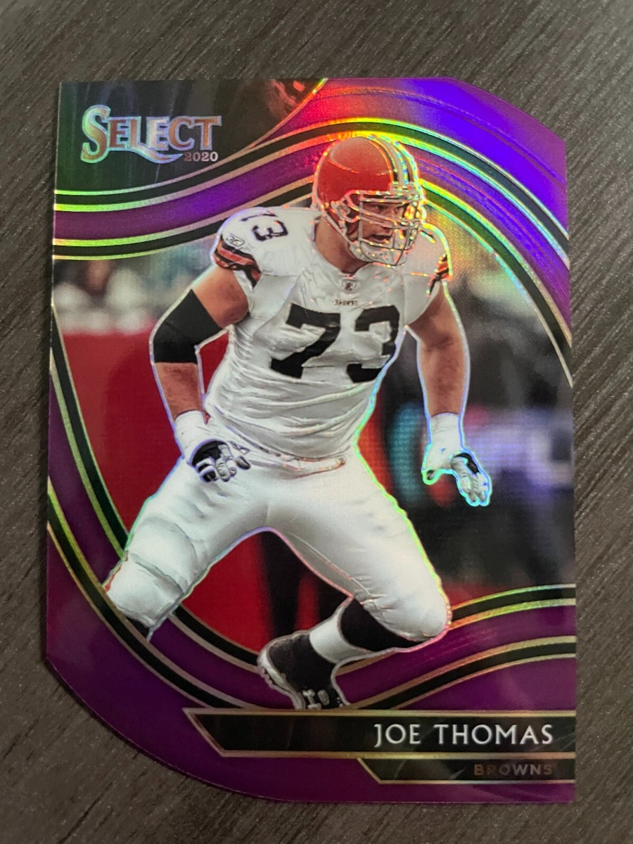 2020 Panini Select Joe Thomas Field Level Purple Die Cut Prizm