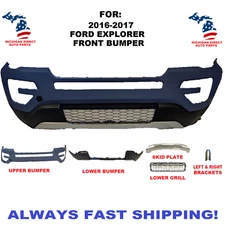 FOR 2016 2017 FORD EXPLORER FRONT BUMPER UPPER & LOWER
