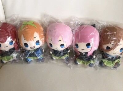 5-toubun no Hanayome Quintessential Quintuplets Plush Complete Set of 5 7inch