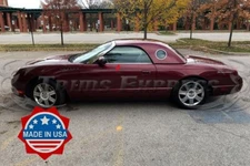 fit:2002-2006 Ford Thunderbird Window Sill Trim Flat Stainless Steel Sticker 2Pc