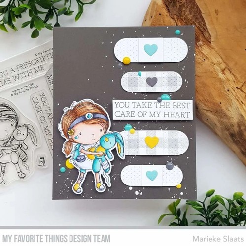 My Favorite Things 4" x 4" Clear Stamps Care of My Heart RAM-005 - Picture 3 of 4